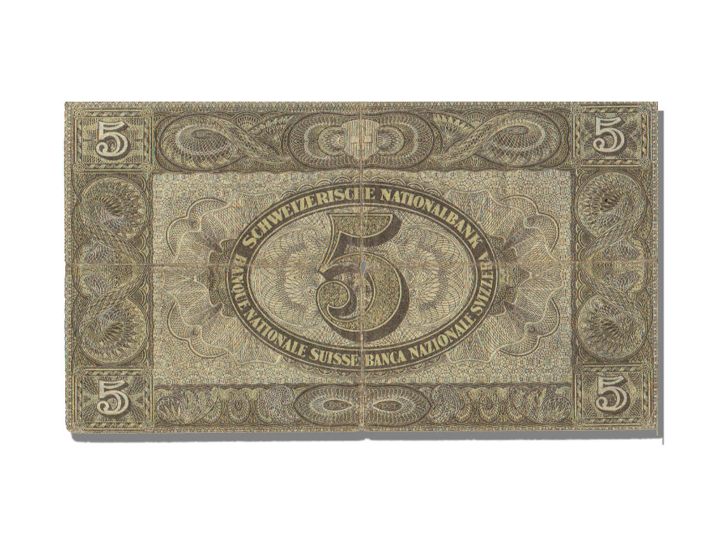 Banknote, Switzerland, 5 Franken, 1926, 1926-12-02, VF(30-35)