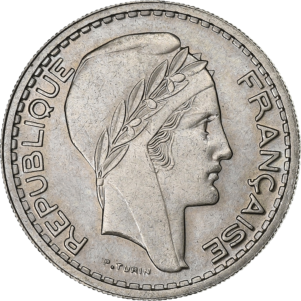 France, 10 Francs, Turin, 1949, Paris, Copper-nickel, , KM:909.1