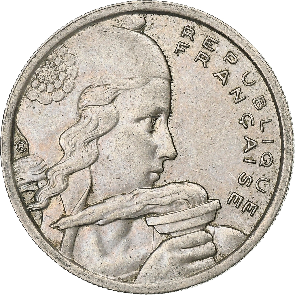France, 100 Francs, Cochet, 1954, Copper-nickel, , KM:919.1
