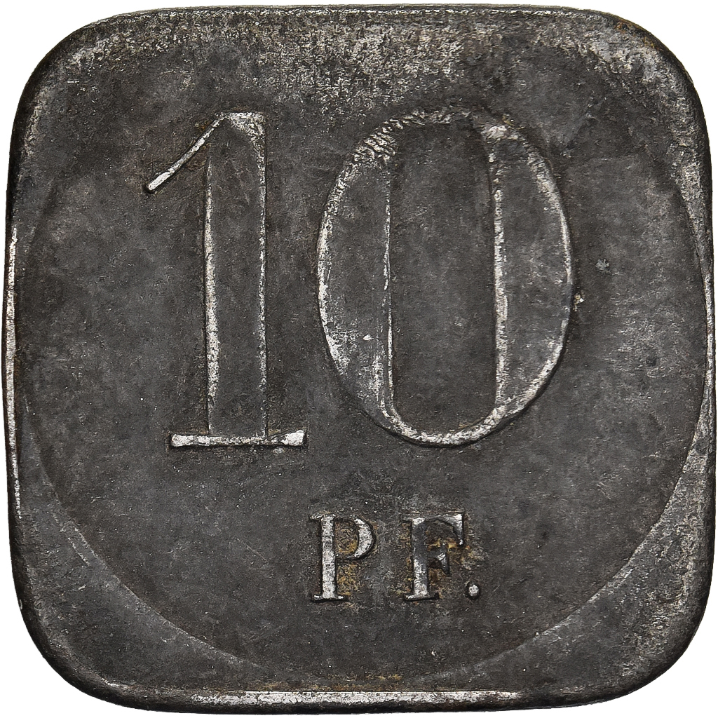 Weimar Republic, 10 Pfennig, 1919, Iron, EF, KM:26