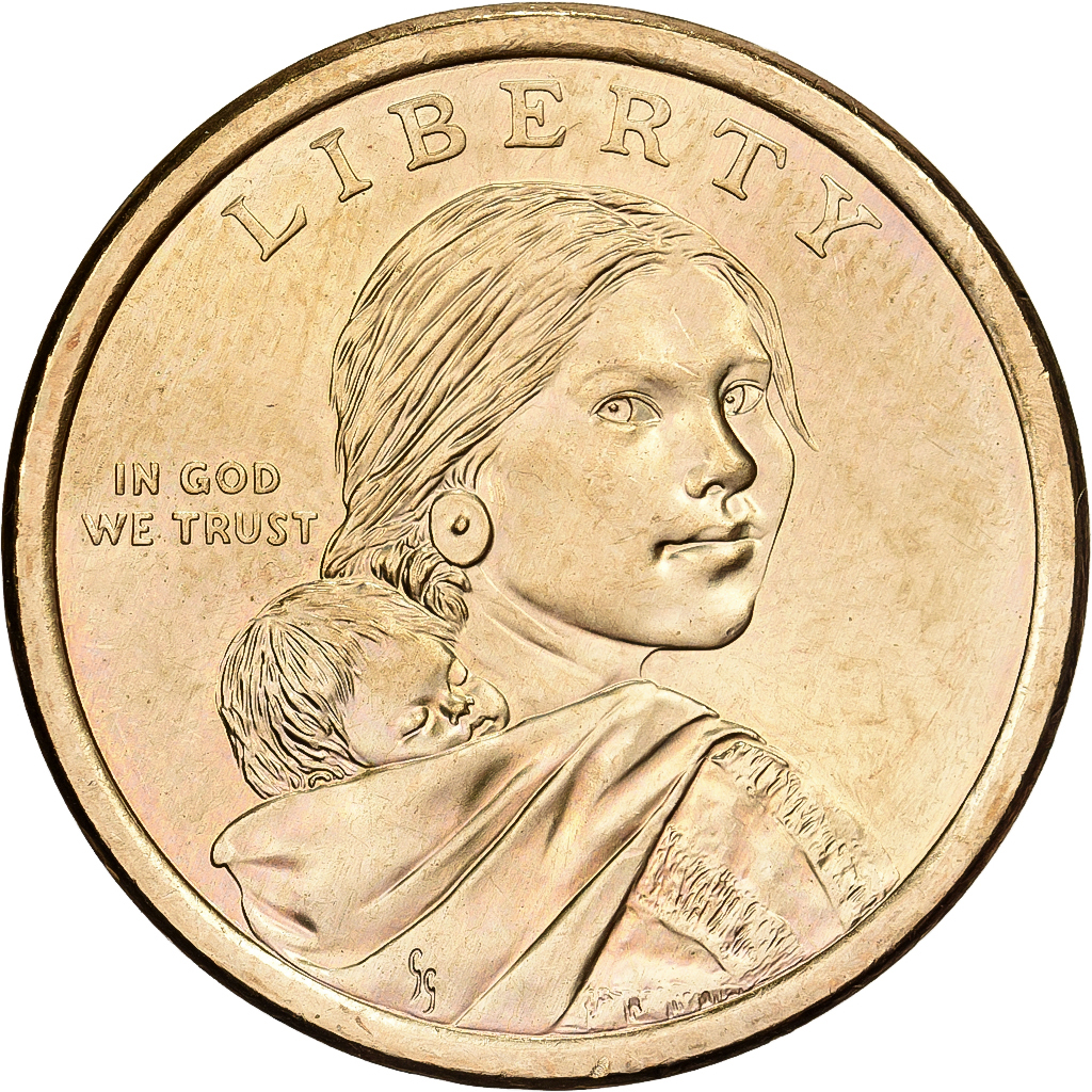 United States, Dollar, Native American Dollar - Hiawatha belt reverse, 2010