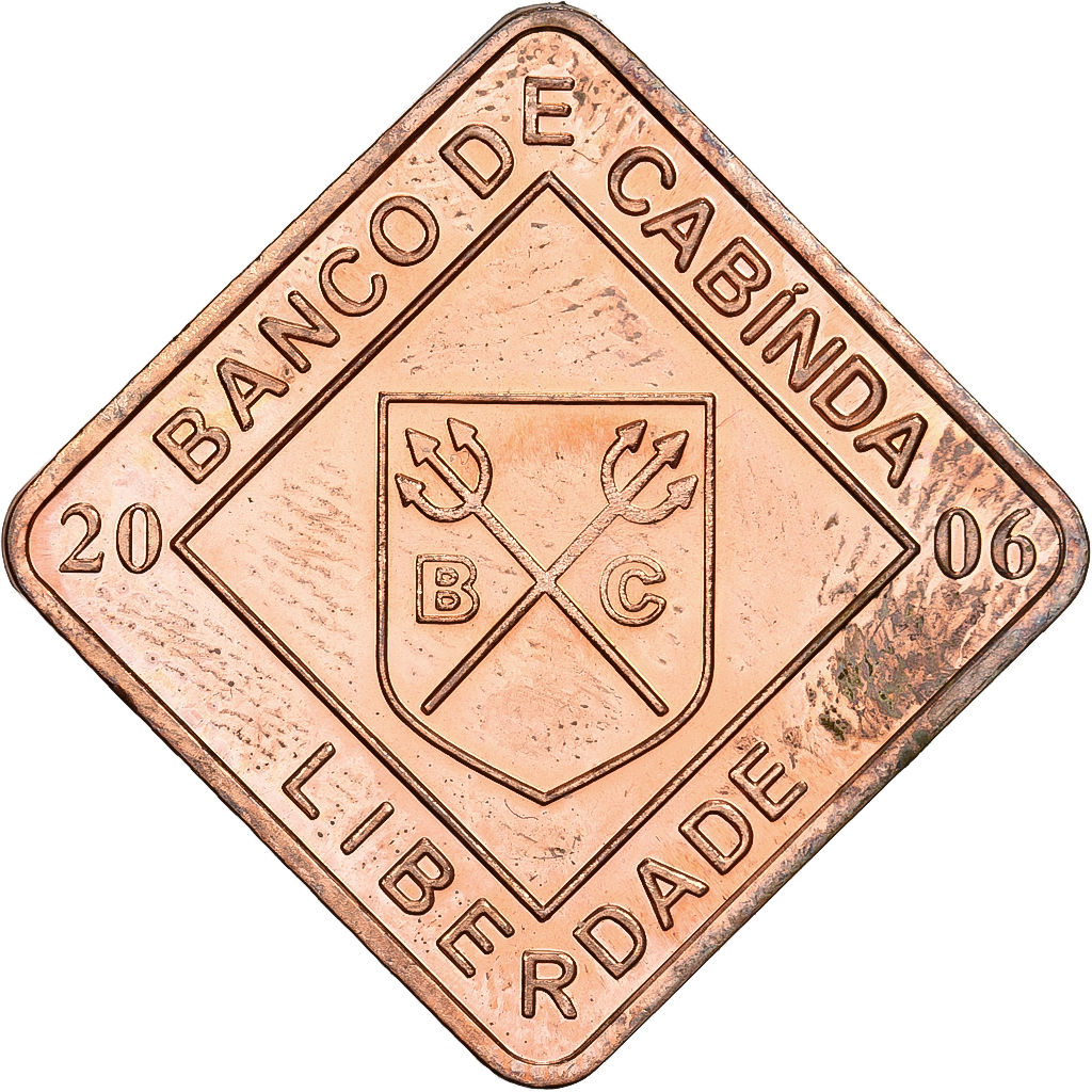 Cabinda, 2 Centavos, 2006, Copper Plated Steel, , KM:11