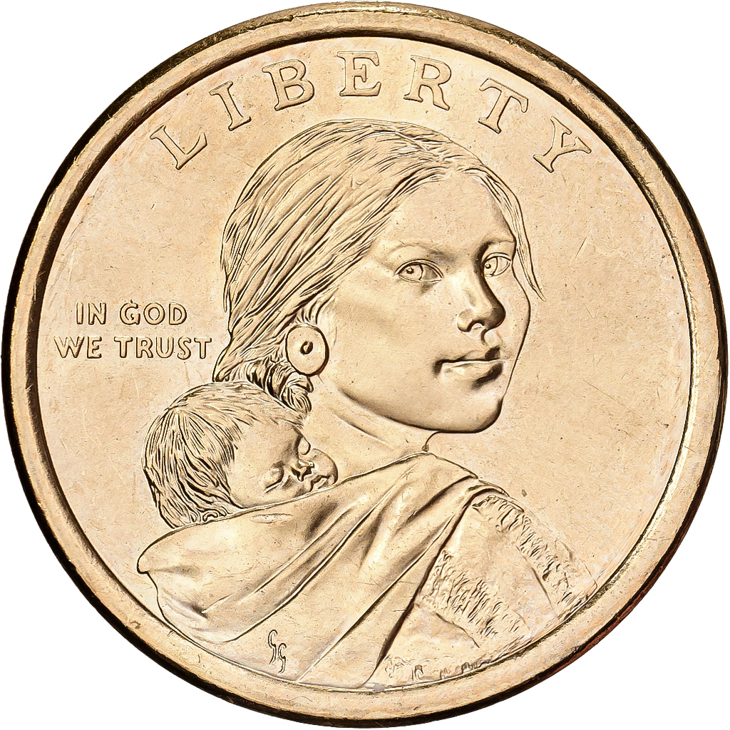United States, Dollar, Native American Dollar - Planting crops reverse, 2009