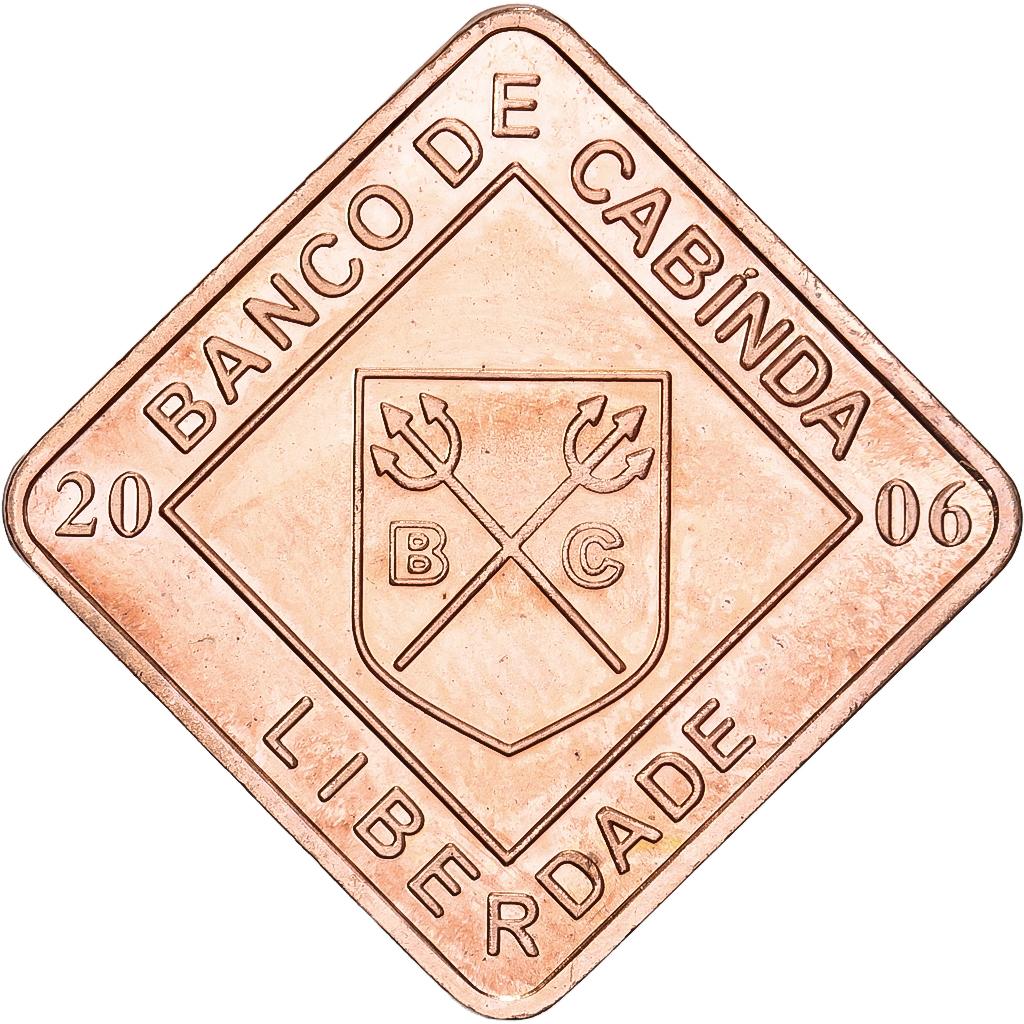 Cabinda, 2 Centavos, 2006, Copper Plated Steel, , KM:11