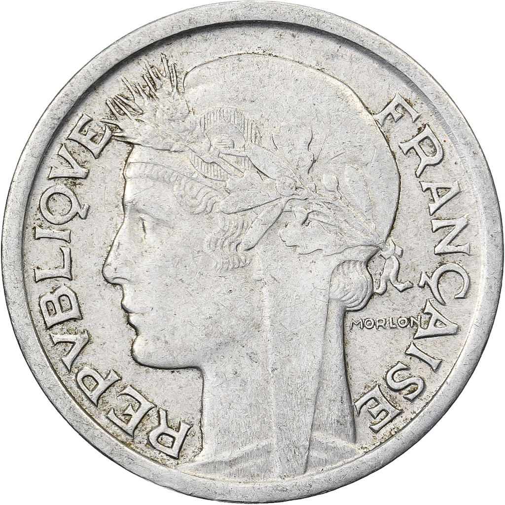 France, Franc, Morlon, 1945, Castelsarrasin, Aluminum, , KM:885a.3