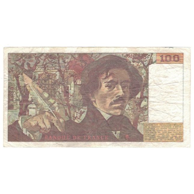 Francia, 100 Francs, 1989, U.154, MBC, Fayette:69.13d), KM:154d