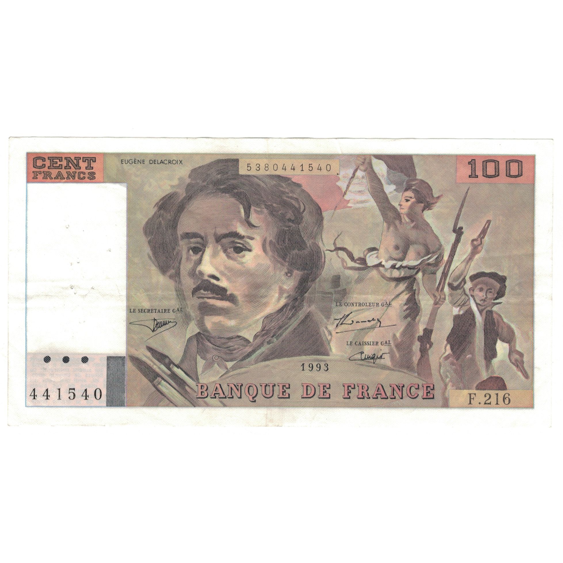 France, 100 Francs, F.216, AU(50-53)