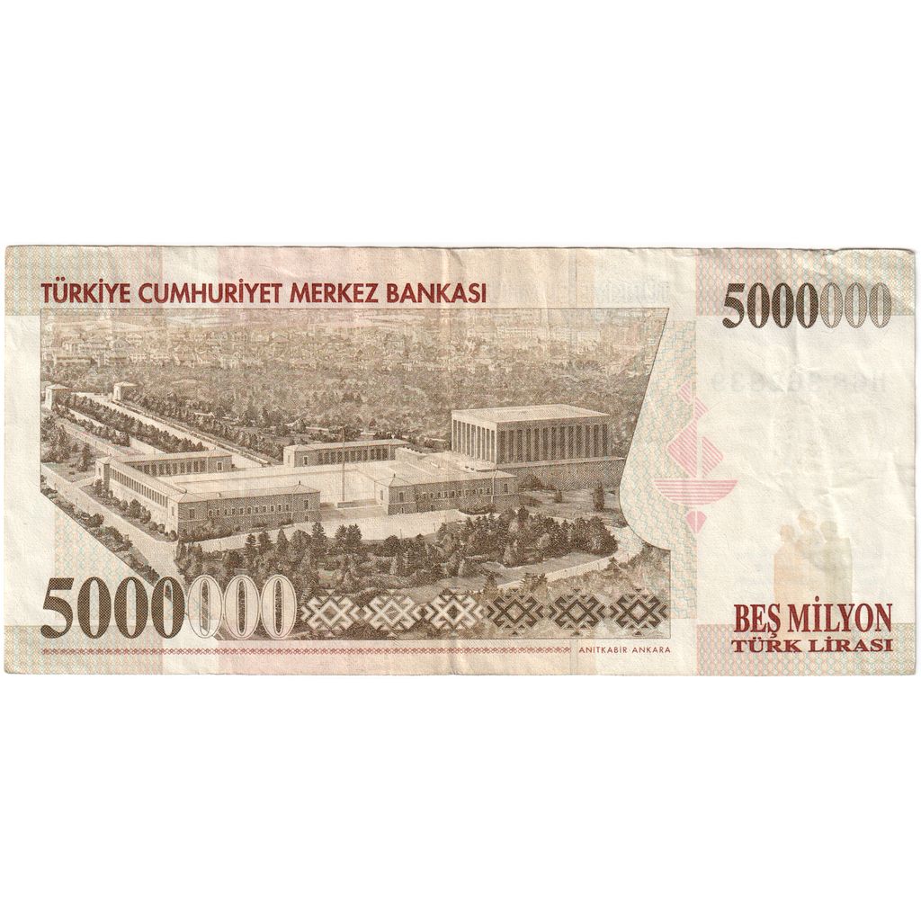 Turkey, 5,000,000 Lira, L.1970, 1970-10-14, KM:210, EF(40-45)