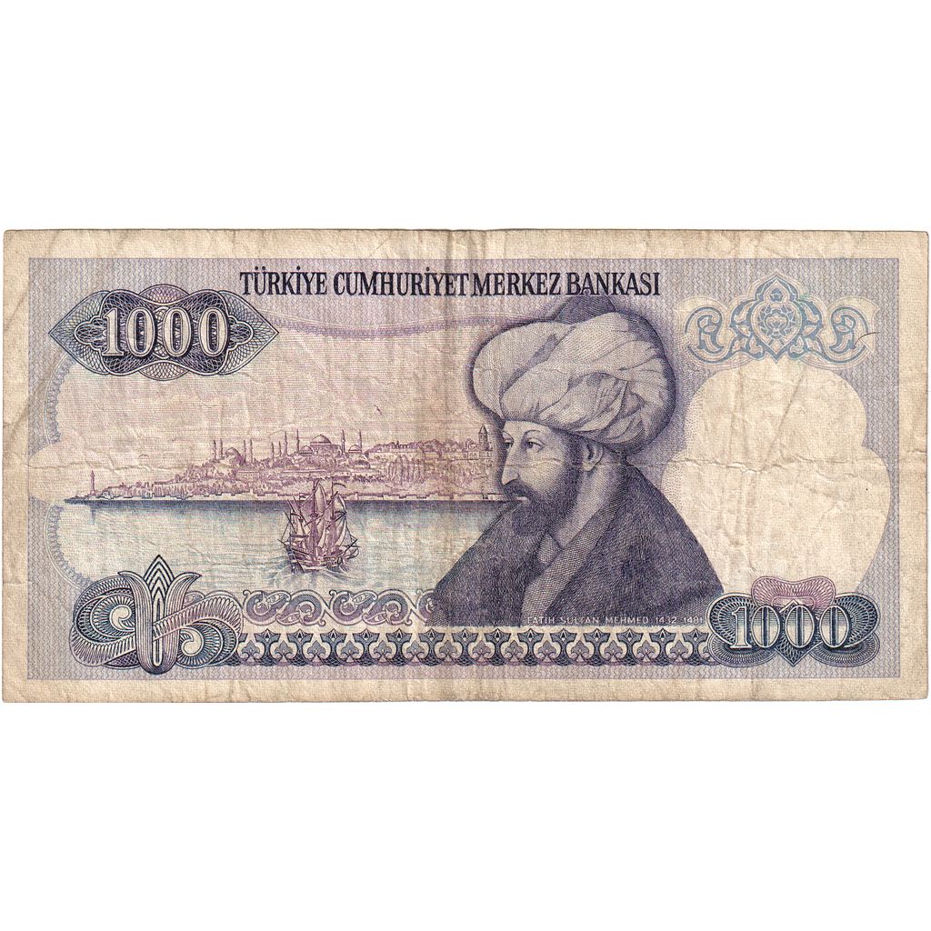 Turkey, 1000 Lira, F