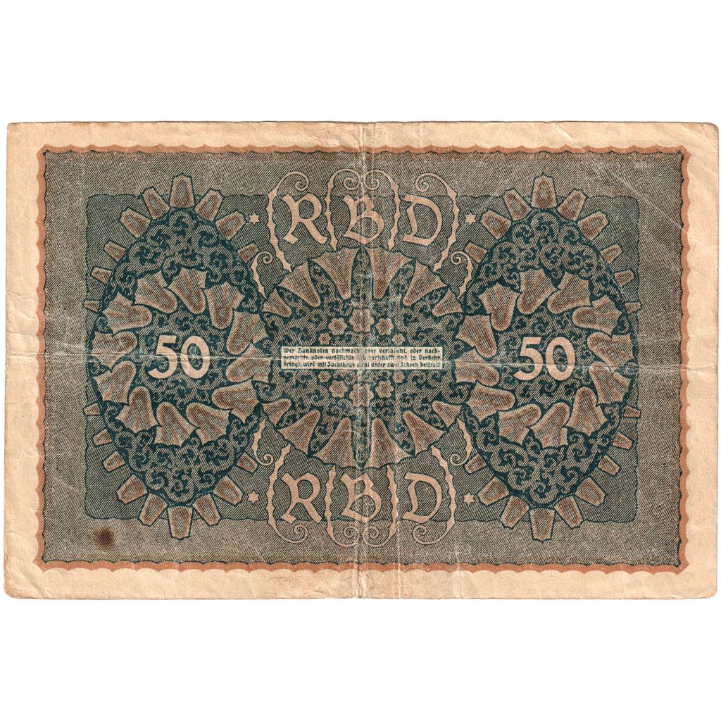 Germany, 50 Mark, 1919-06-24, VF