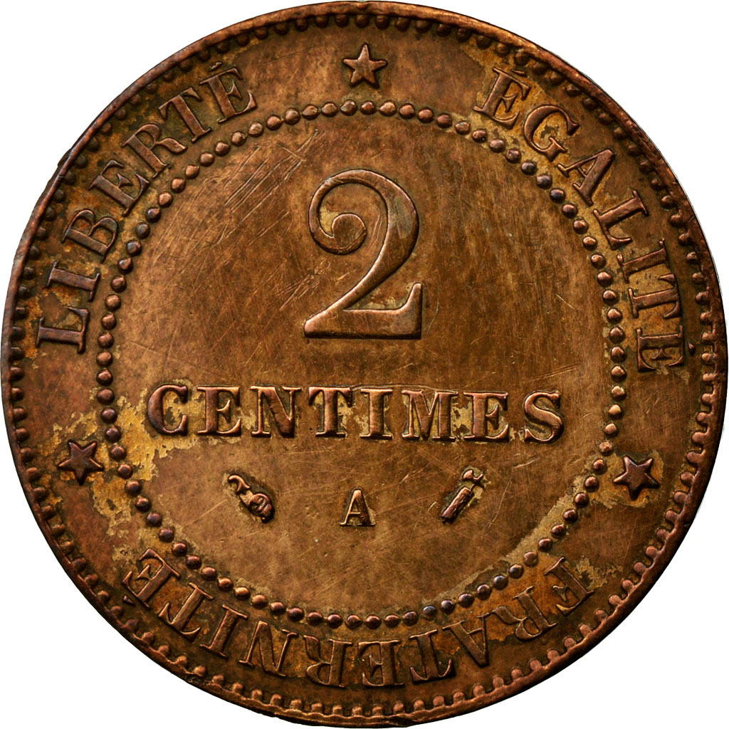 Coin, France, Cérès, 2 Centimes, 1894, Paris, , Bronze, Gadoury:105
