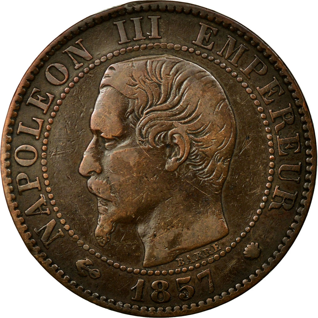 Coin, France, Napoleon III, Napoléon III, 5 Centimes, 1857, Marseille