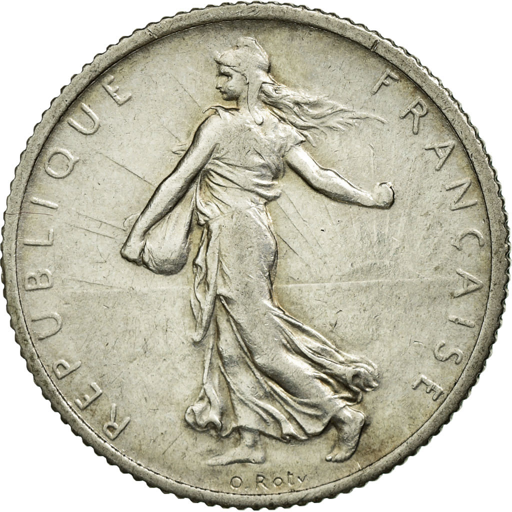 Coin, France, Semeuse, Franc, 1909, , Silver, Gadoury:467