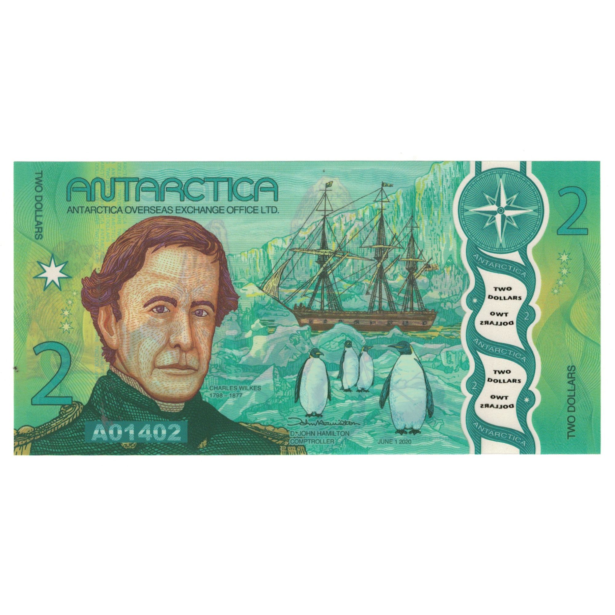 Banknote, Antarctic, 2 Dollars, 2020, 2020-06-01, UNC(65-70)
