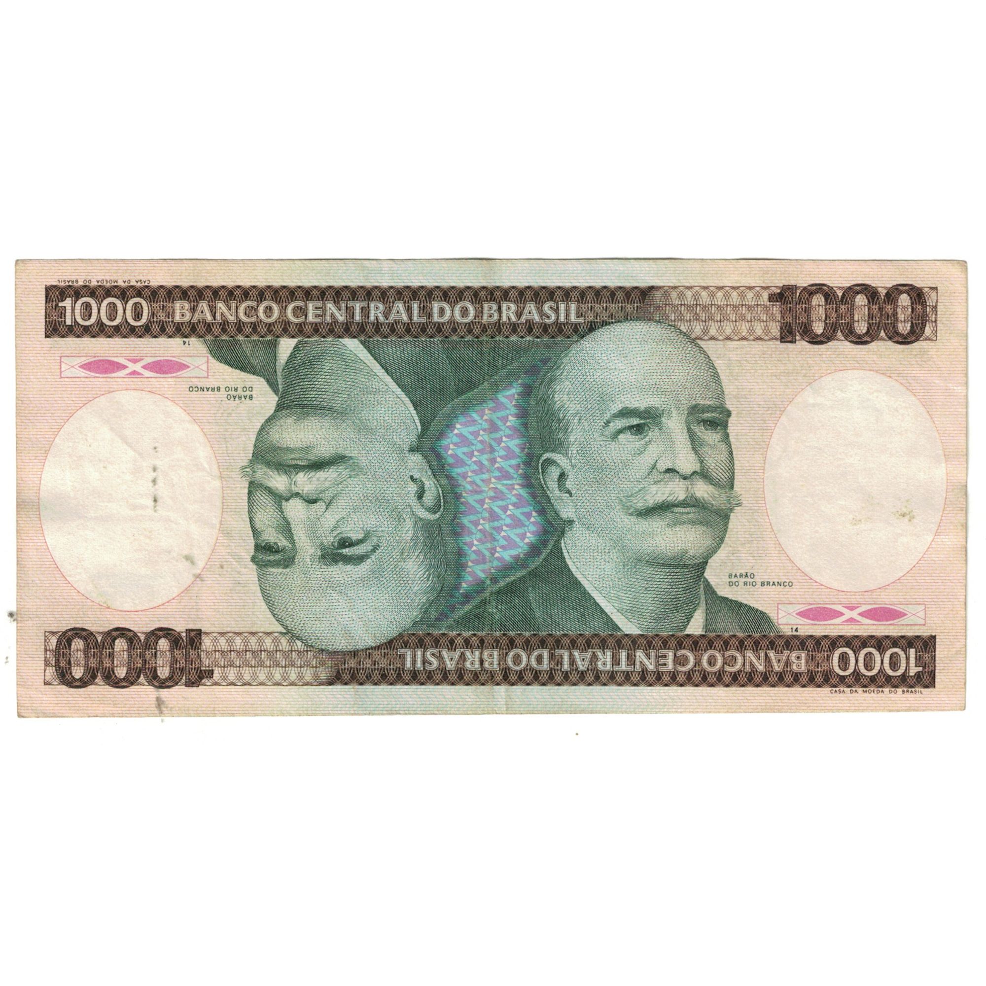 Banknote, Brazil, 1000 Cruzeiros, KM:197c, EF(40-45) | World
