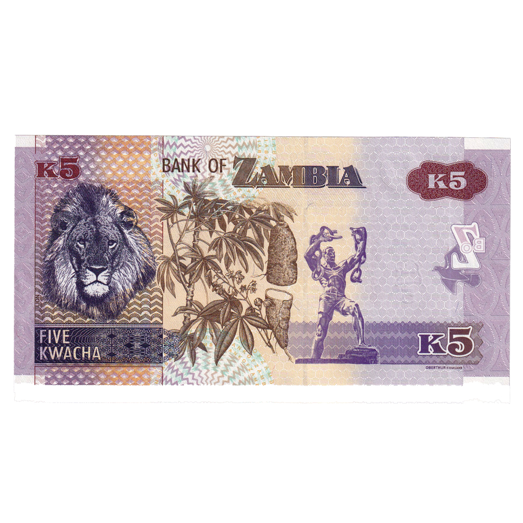 Banknote, Zambia, 5 Kwacha, 2020, UNC