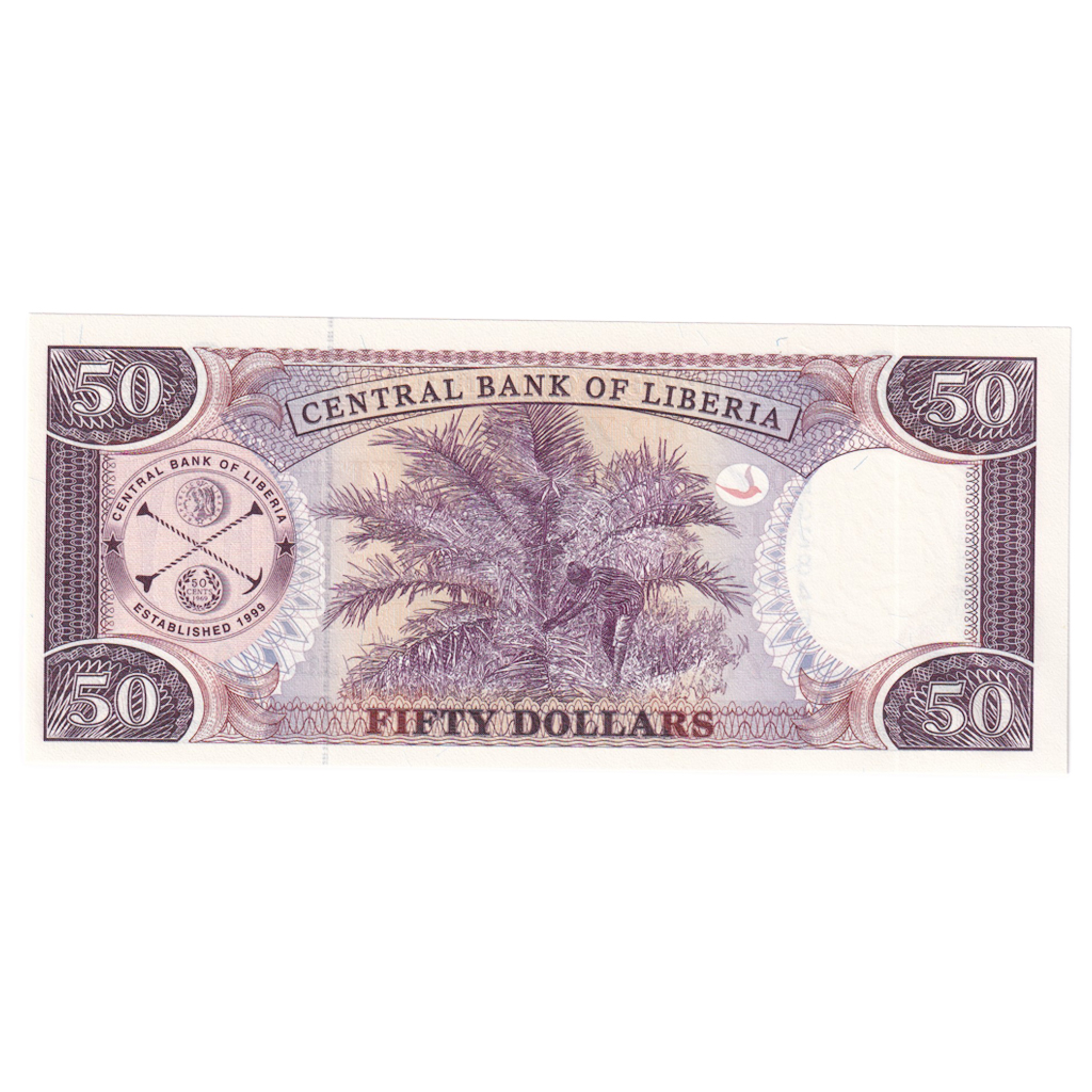 Banknote, Liberia, 50 Dollars, 2011, KM:29d, UNC(65-70)