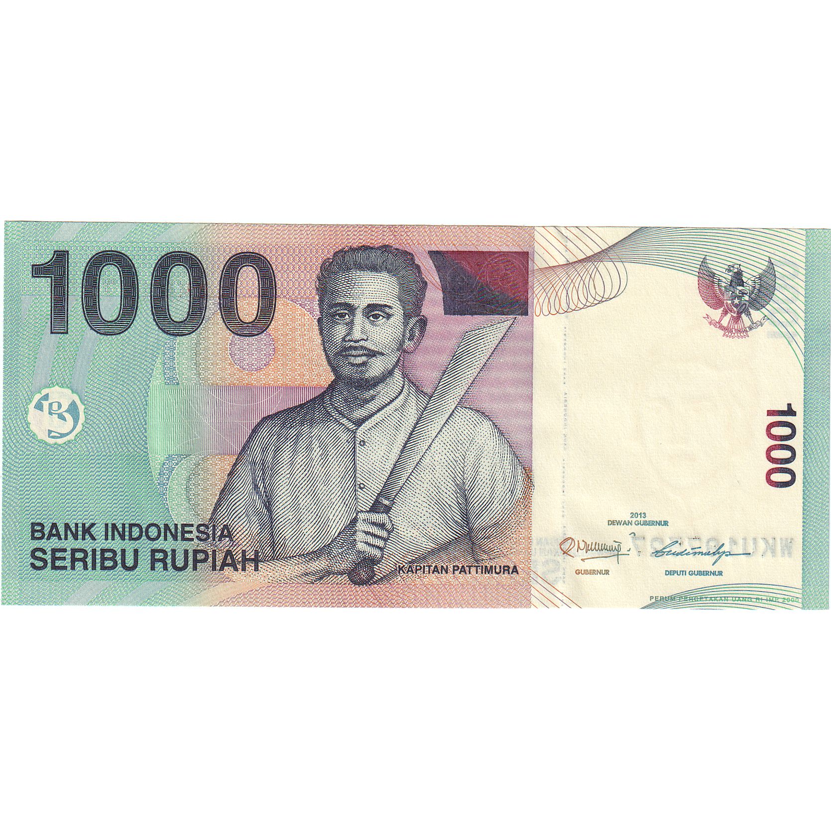 Banknote, Indonesia, 1000 Rupiah, 2013, KM:141l, UNC(65-70) | World