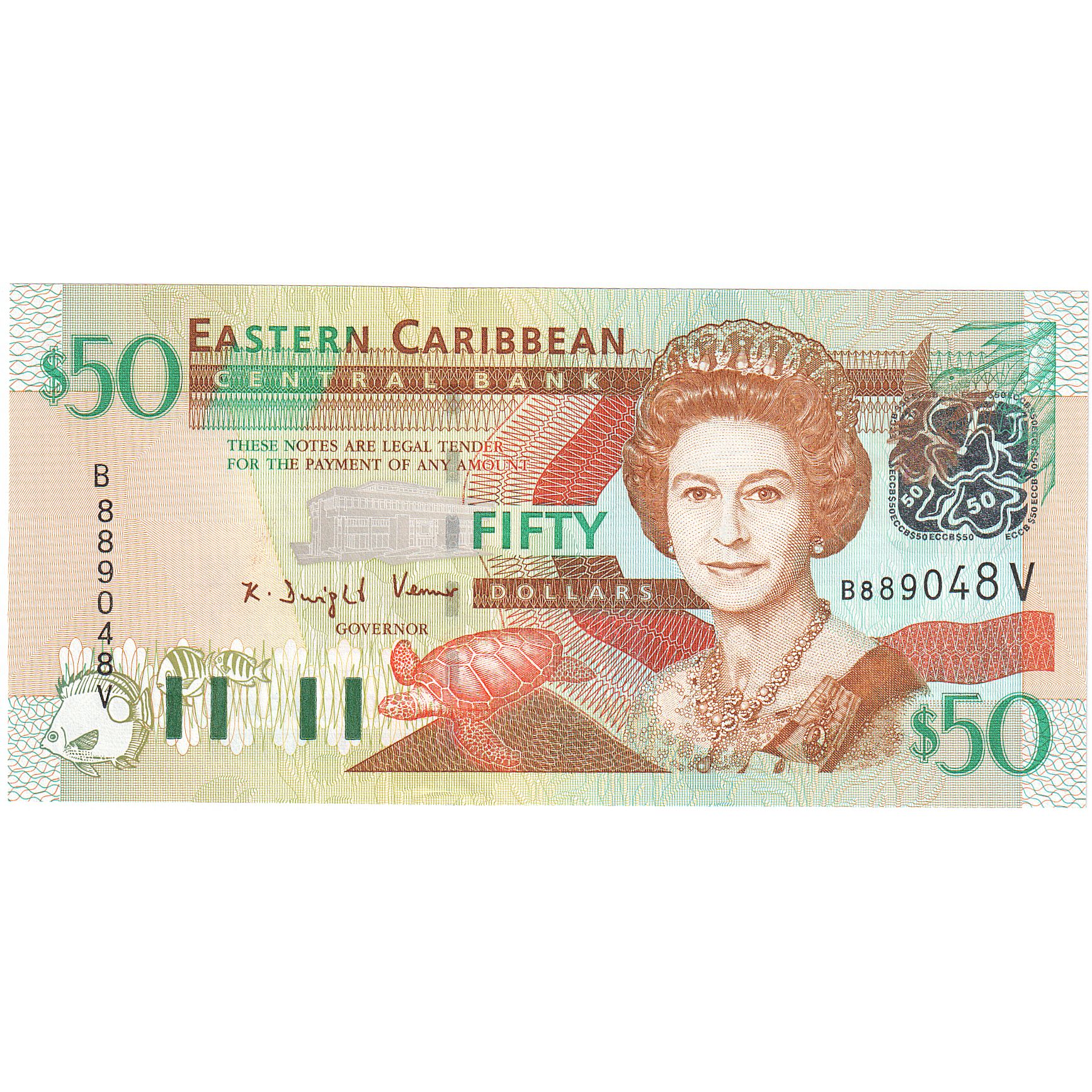 Banknote, East Caribbean States, 50 Dollars, Undated (2003), KM:45m, UNC(65-70)