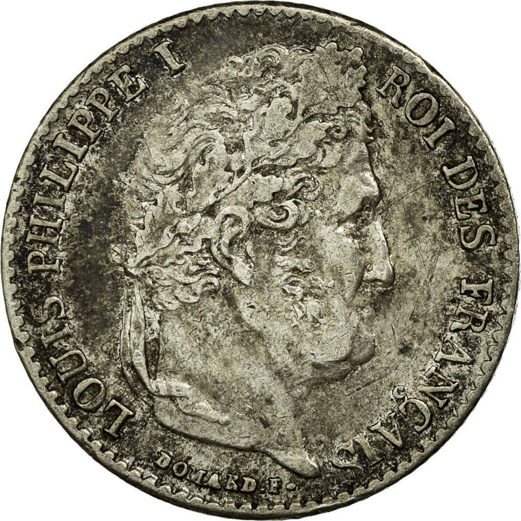 Coin, France, Louis-Philippe, 1/4 Franc, 1838, Paris, , Silver