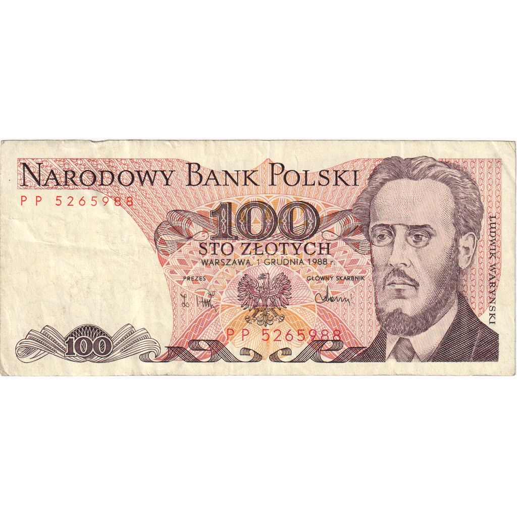 Poland, 100 Zlotych, 1988-12-01, EF