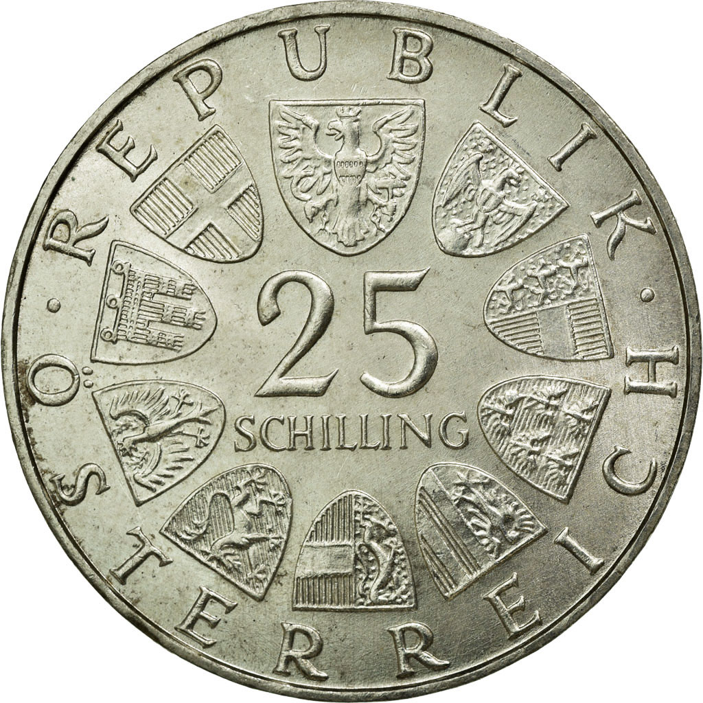 Coin, Austria, 25 Schilling, 1972, , Silver, KM:2912