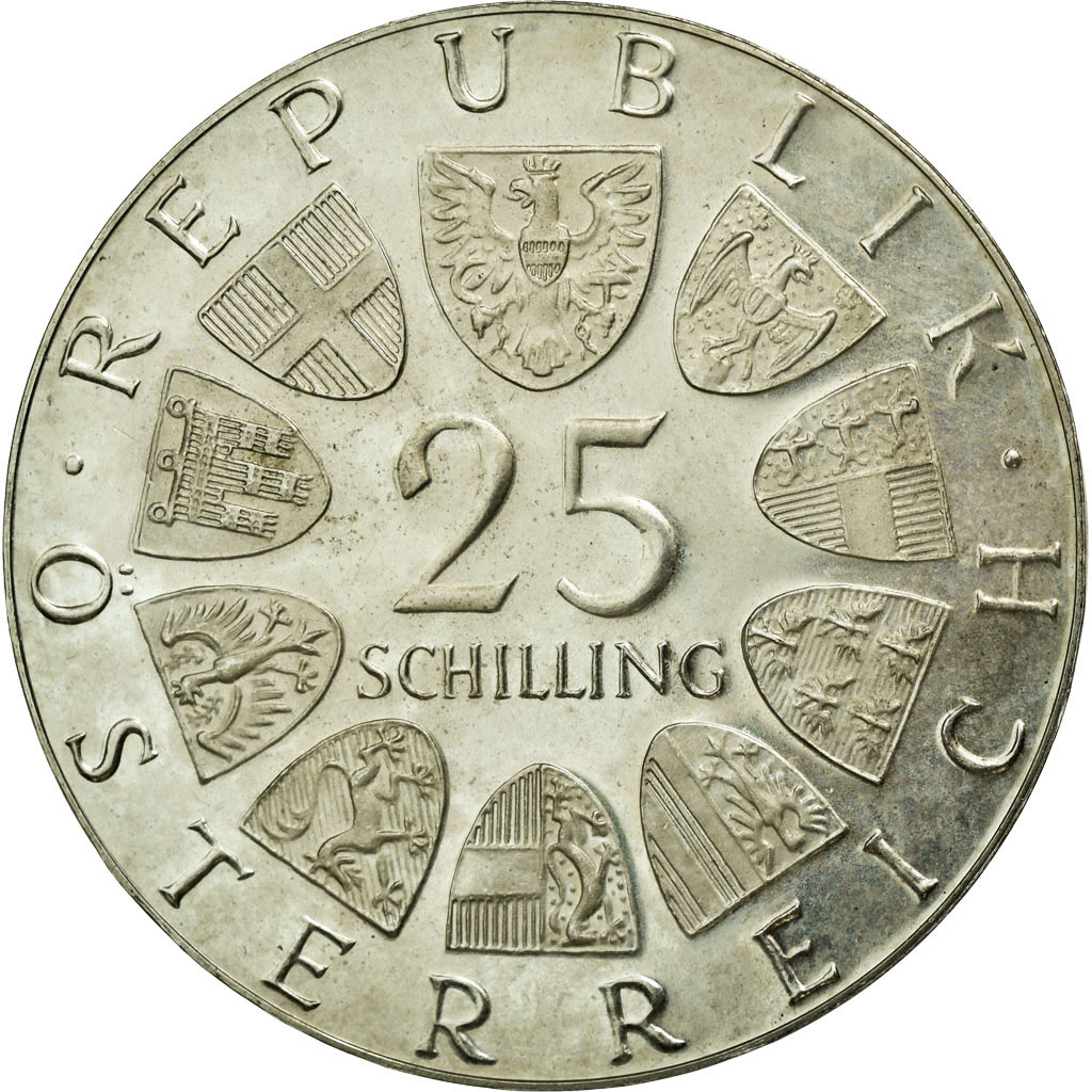 Coin, Austria, 25 Schilling, 1973, , Silver, KM:2915