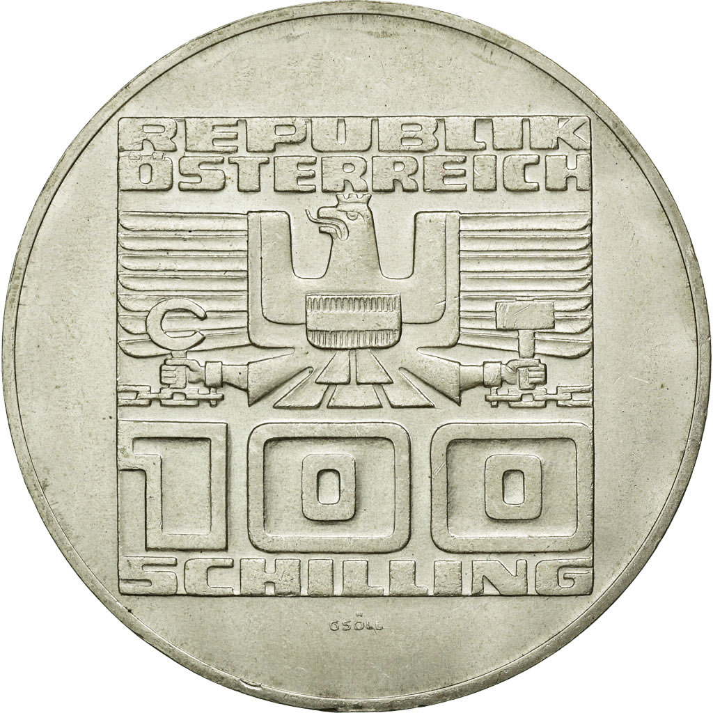 Coin, Austria, 100 Schilling, 1975, , Silver, KM:2924