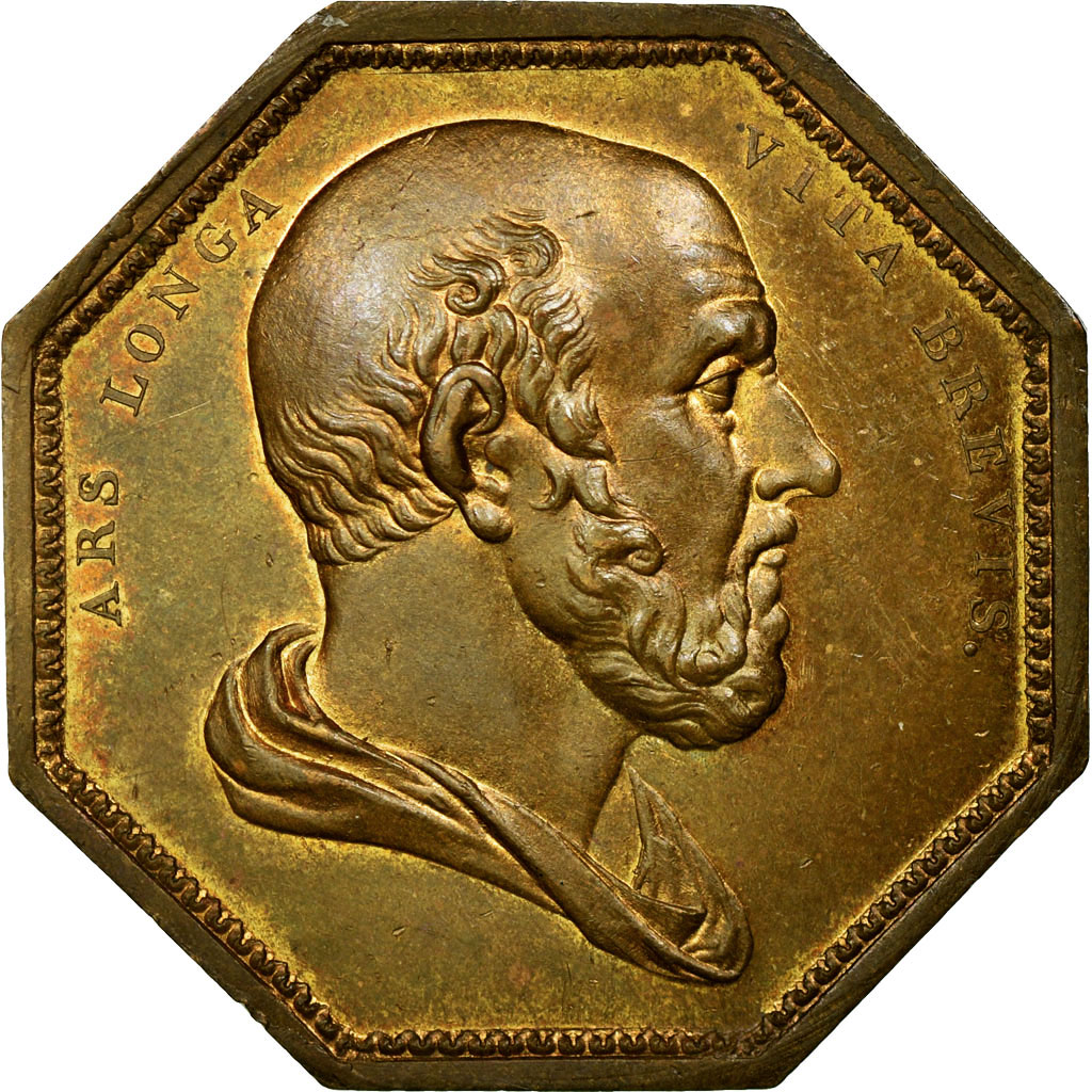 France, Token, Medicine, , Copper