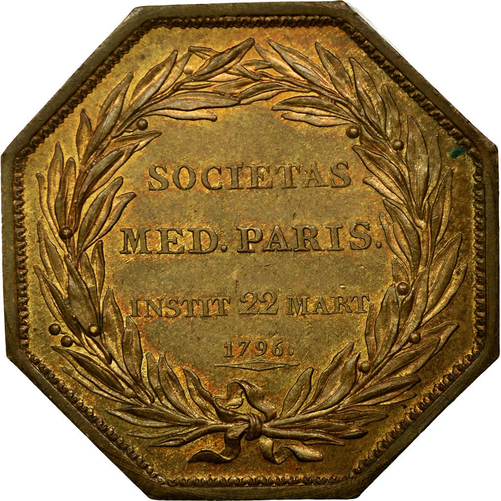 France, Token, Medicine, , Copper