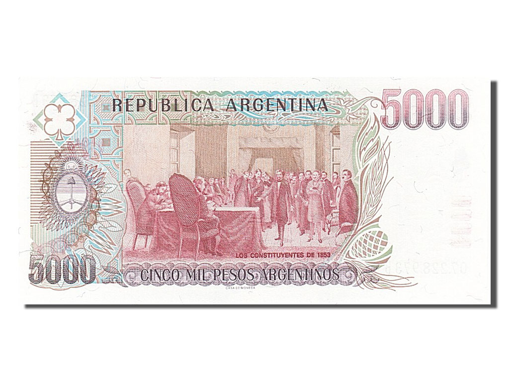 Billete, 5000 Pesos Argentinos, 1984, Argentina, UNC