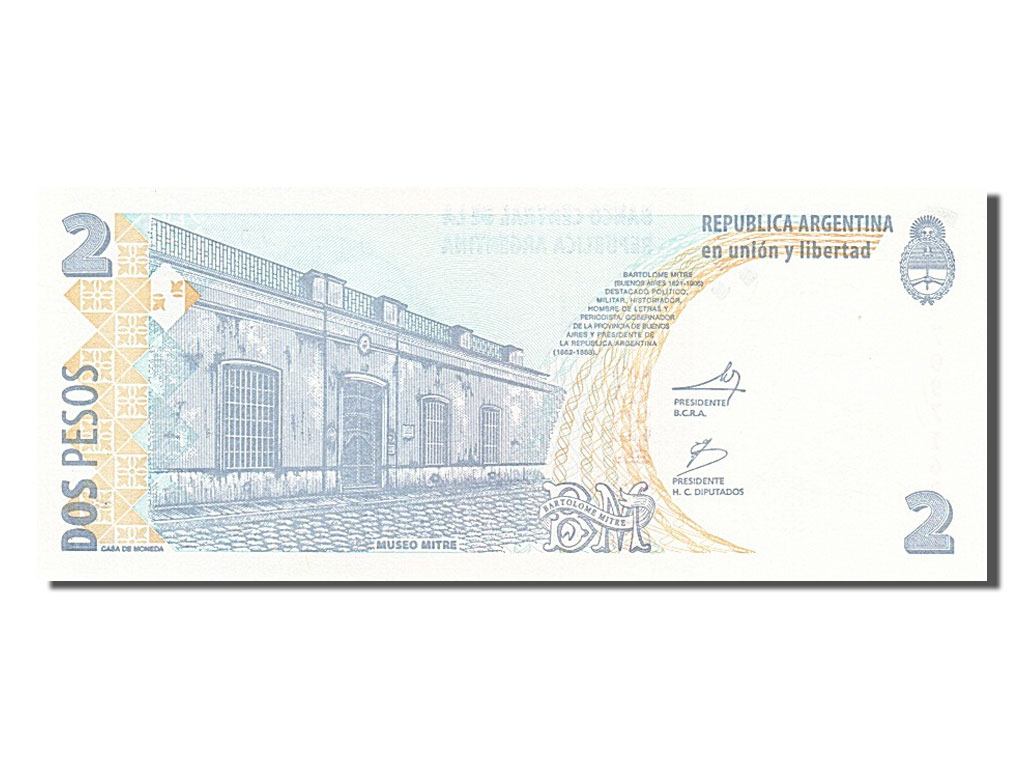 Billete, 2 Pesos, 2002, Argentina, UNC