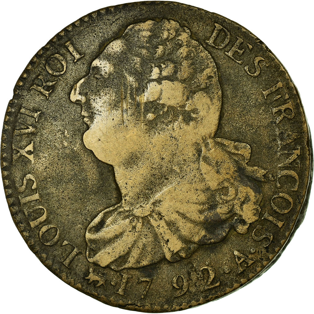 Coin, France, 2 sols françois, 2 Sols, 1792, Paris, , Bronze
