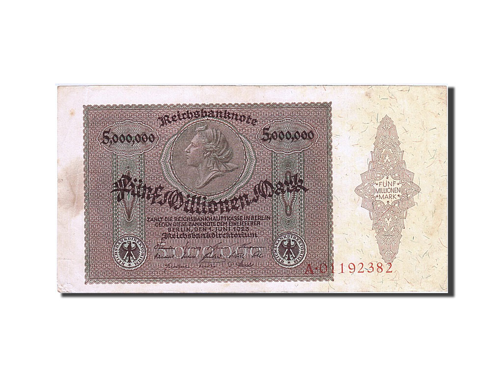 Banknote, Germany, 5 Millionen Mark, 1923, 1923-06-01, AU