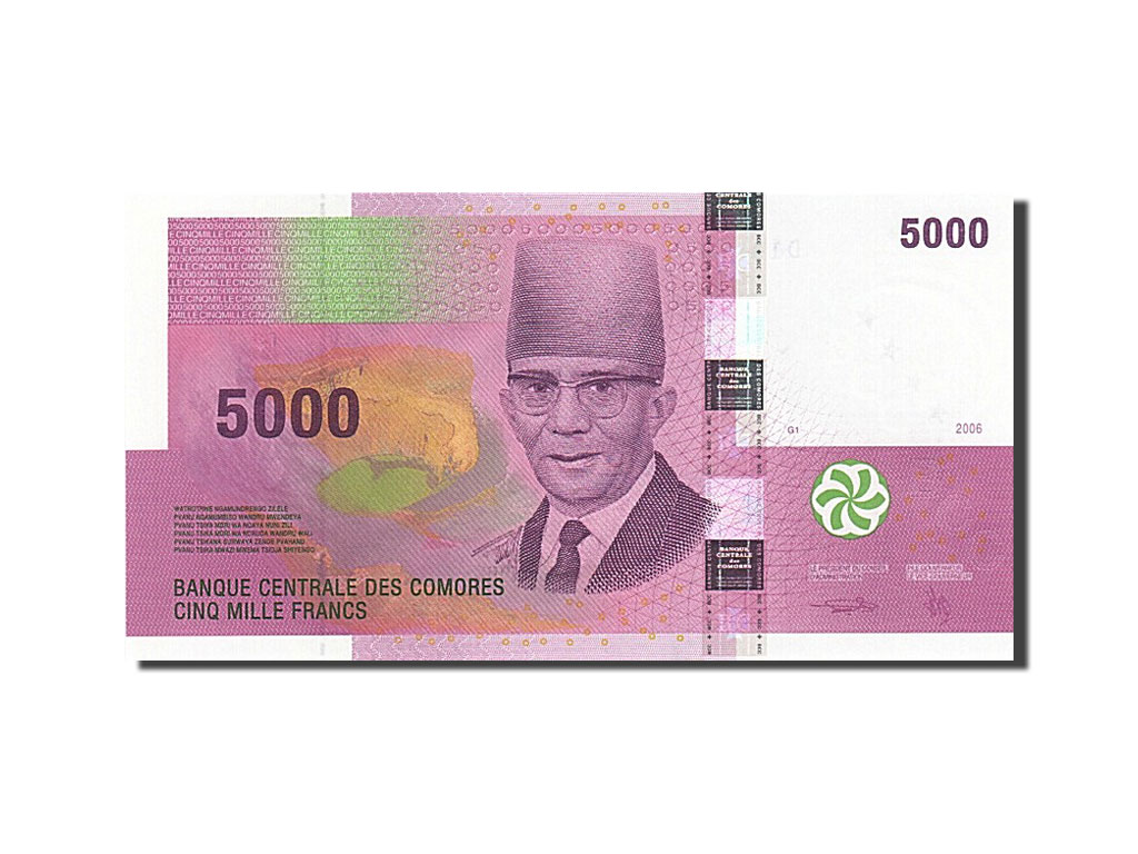 Banknote, Comoros, 5000 Francs, 2006, UNC(65-70)