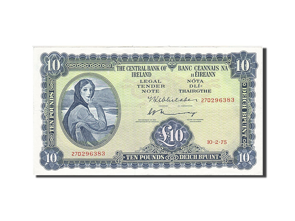 Banknote, Ireland - Republic, 10 Pounds, 1975, 1975-02-10, AU