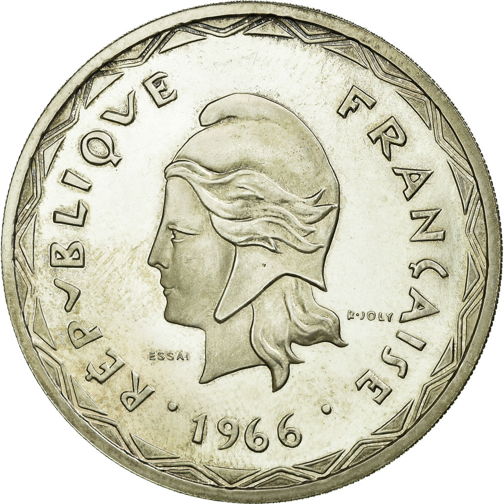 Coin, New Hebrides, 100 Francs, 1966, Paris, , Silver, Lecompte:58