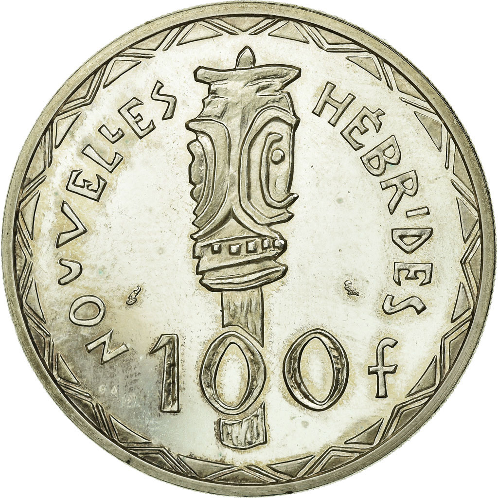 Coin, New Hebrides, 100 Francs, 1966, Paris, , Silver, Lecompte:58