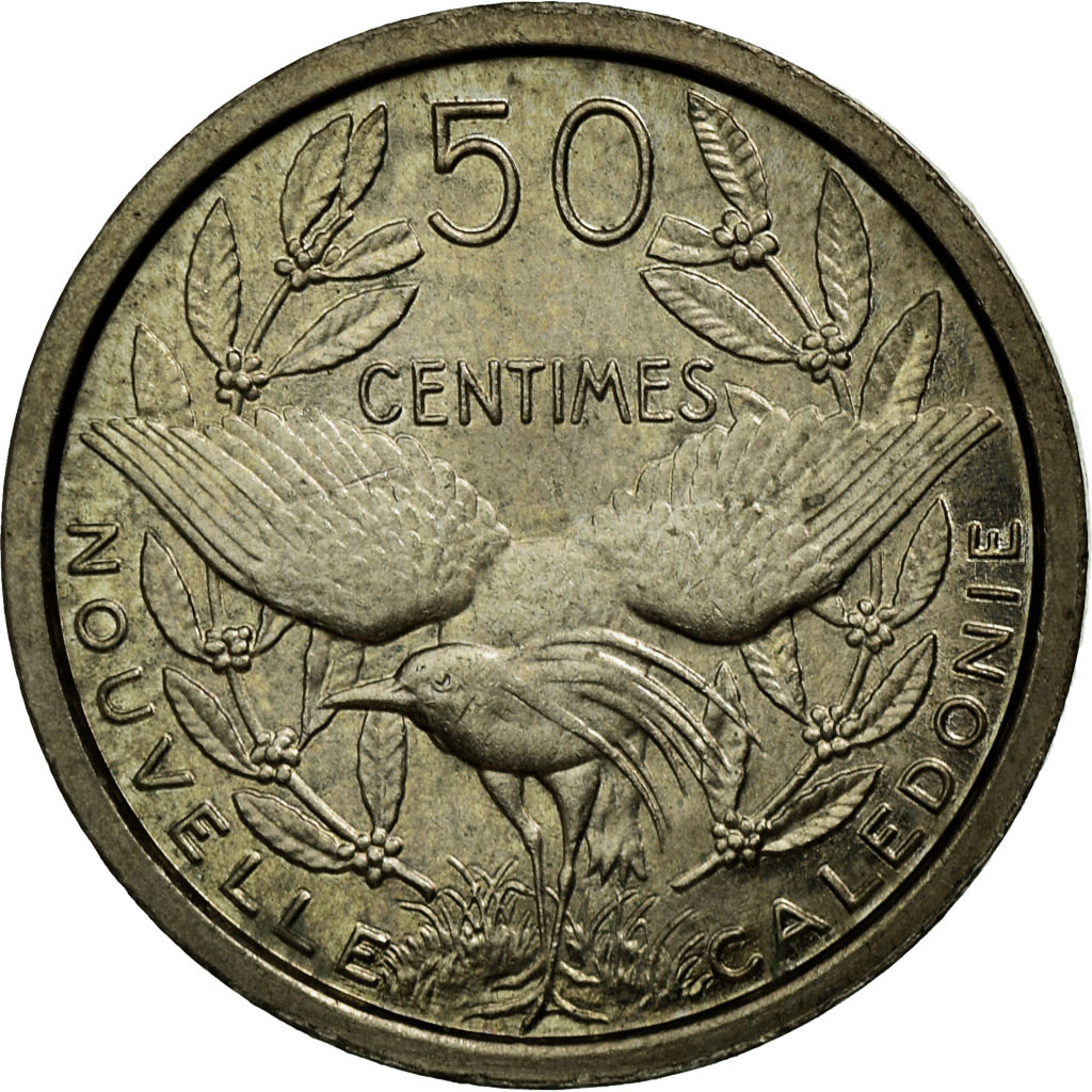 Coin, New Caledonia, 50 Centimes, 1949, Paris, , Copper-nickel