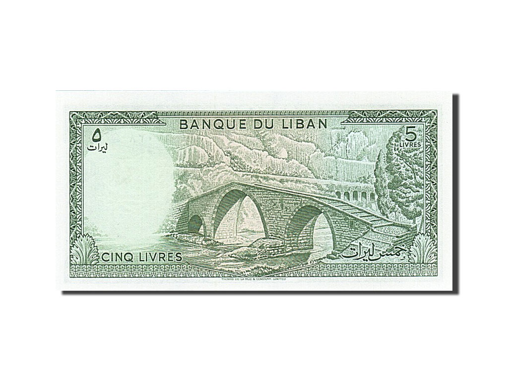 Banknote, Lebanon, 5 Livres, 1986, UNC(65-70)