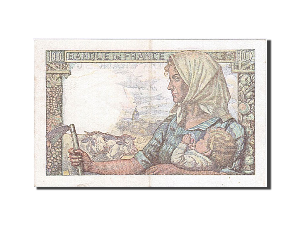 Banknote, France, 10 Francs, 10 F 1941-1949 ''Mineur'', 1949, 1949-03-10