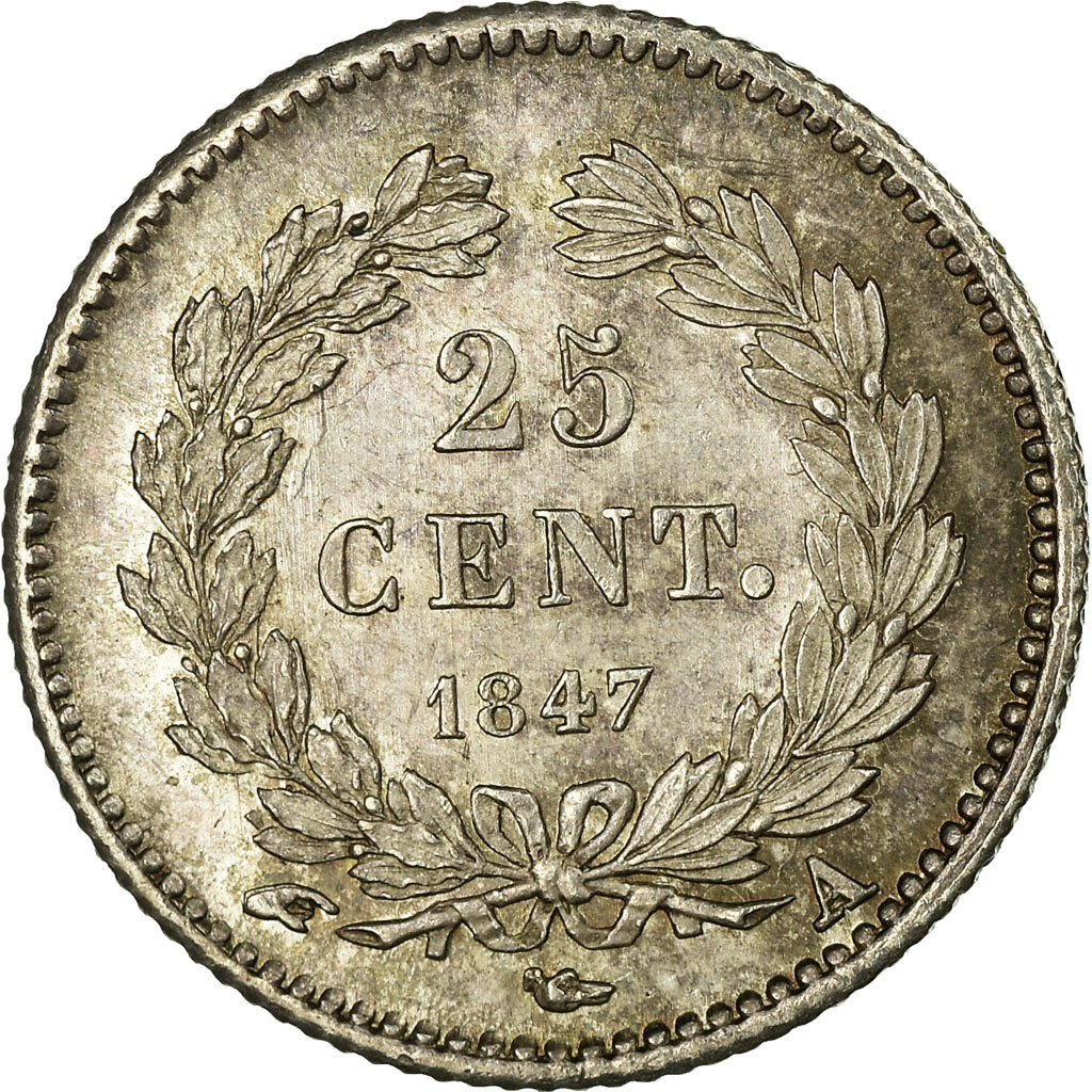 Coin, France, Louis-Philippe, 25 Centimes, 1847, Paris, , Silver