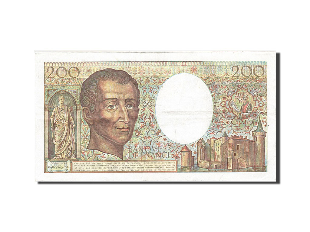 Banknote, France, 200 Francs, 1985, 1985, AU(55-58), Fayette:70.5, KM:155a