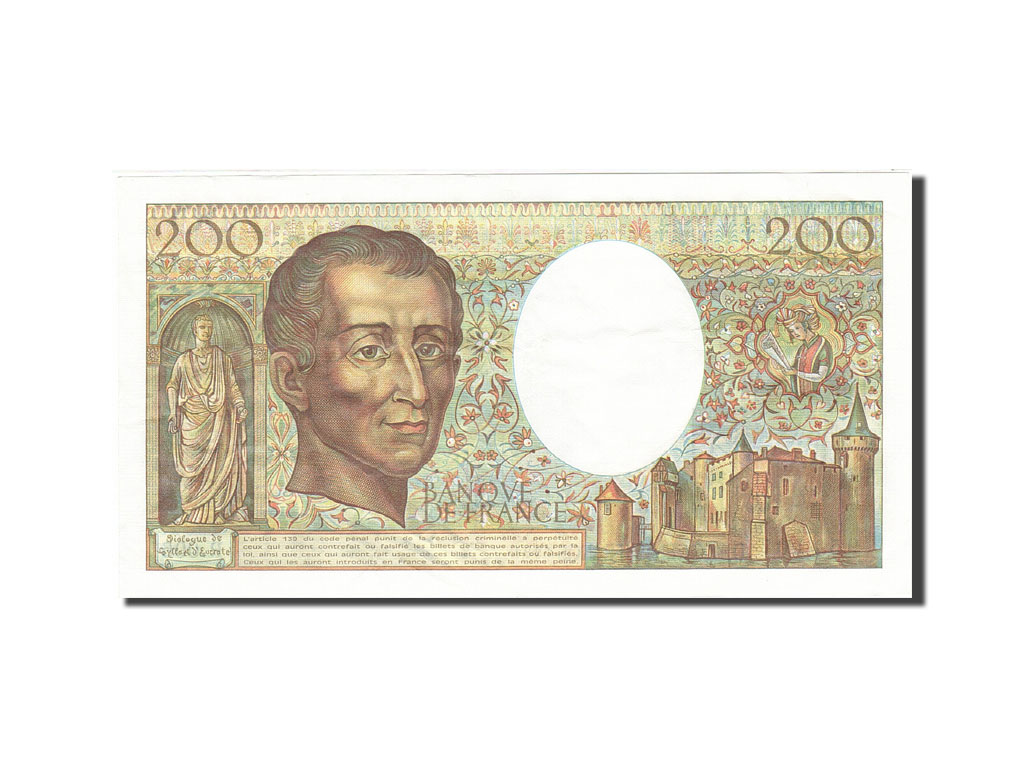 Banknote, France, 200 Francs, 1981, 1981, AU(50-53), Fayette:70.1, KM:155a