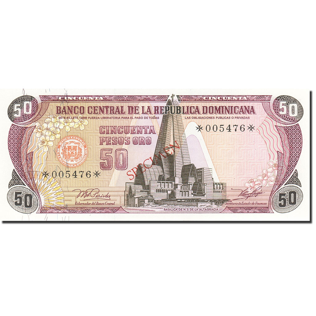 Banknote, Dominican Republic, 50 Pesos Oro, 1977-1980, 1978, KM:121s1