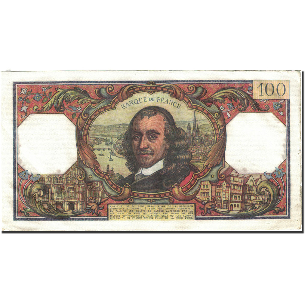 France, 100 Francs, 100 F 1964-1979 ''Corneille'', 1964, 1972-05-04, EF(40-45)