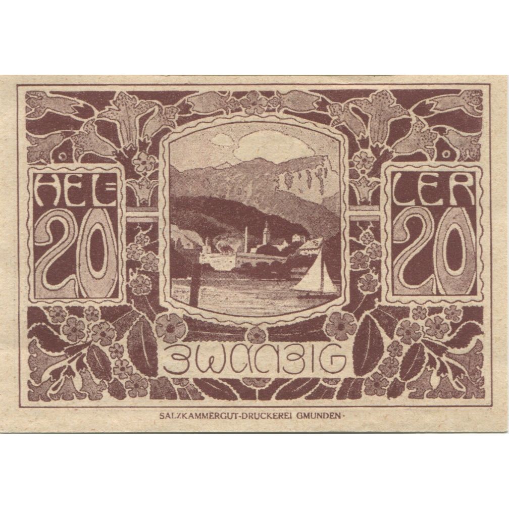 Billete, Austria, Ebensee, 20 Heller, fleuve, 1920, 1920-12-31, SC, Mehl:FS 143
