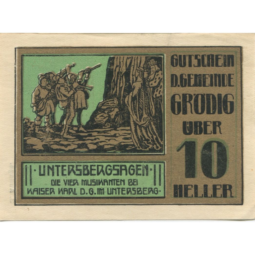 Billete, Austria, Grödig, 10 Heller, soldat, 1920, 1920-12-31, SC, Mehl:FS 290e