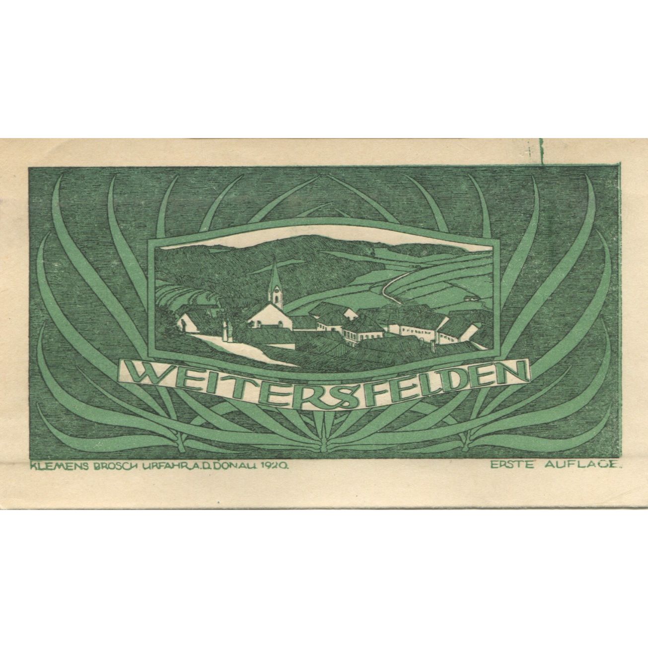 Billete, Austria, Weitersfelden, 10 Heller, village, 1920, SC Mehl:FS 1164a
