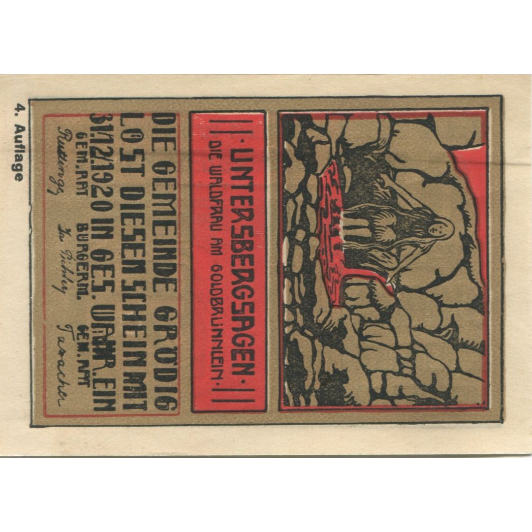 Billete, Austria, Grödig, 40 Heller, roi, 1920, 1920-12-31, SC, Mehl:FS 290g